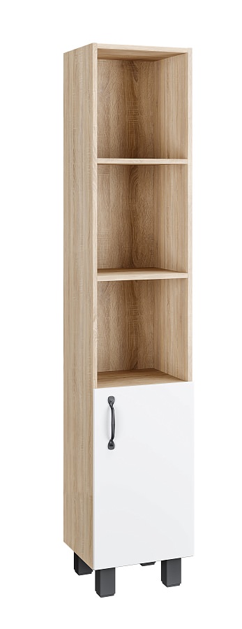 Пенал напольный Grossman ФЛАЙ 30 см 303001 правый дуб сонома/белый в 100Kran: Широкий выбор и доступные цены.