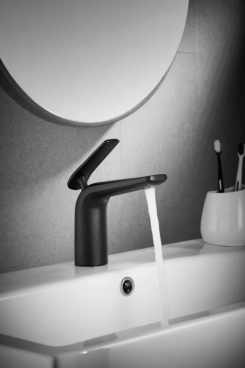 Смеситель для раковины Rose R39H R3901H черный в 100Kran: Широкий выбор и доступные цены.