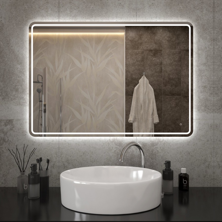 Зеркало с подсветкой Maretti Florenza FL1410070P34EL 100x70 см 100Kran: Широкий выбор и доступные цены.