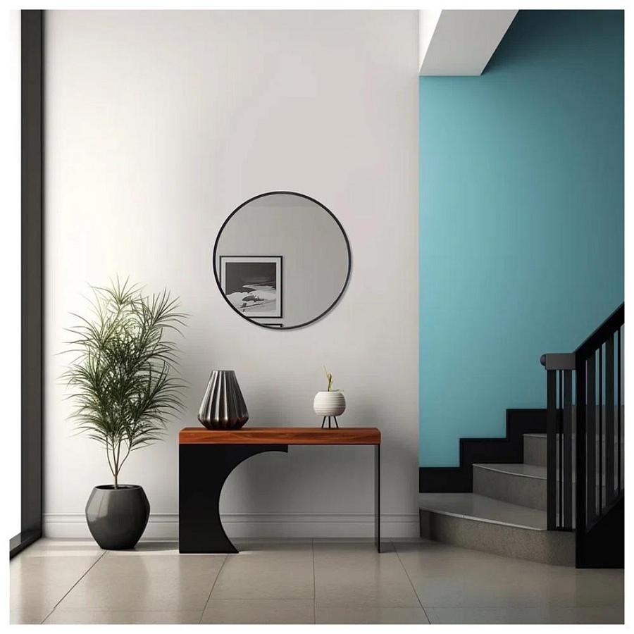 Зеркало Silver Mirrors Selena D70 см ФР-00002539 черное 100Kran: Широкий выбор и доступные цены.