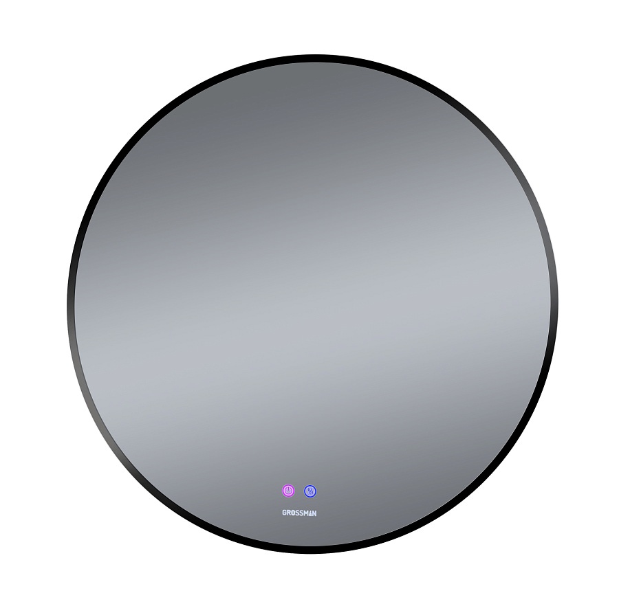 Зеркало GROSSMAN 1970702 COSMO-норма BLACK 700*700*45 LED с сенсорным выключателем и подогревом 100Kran: Широкий выбор и доступные цены.