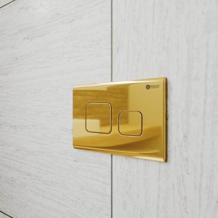 Клавиша смыва Point Афина PN44041G золото в 100Kran: Широкий выбор и доступные цены.