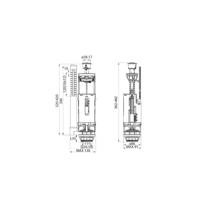 Выпускной двухуровневый клапан IDDIS F012400-0009 в 100Kran: Широкий выбор и доступные цены.