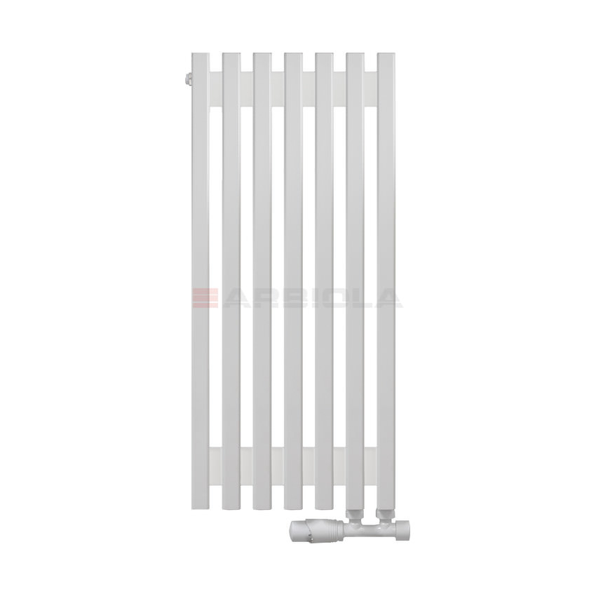Вертикальный радиатор с нижним подключением Arbiola Compact V 102429 33 х 75 см белый матовый ral 9016 от интернет-магазина сантехники 100Kran!
