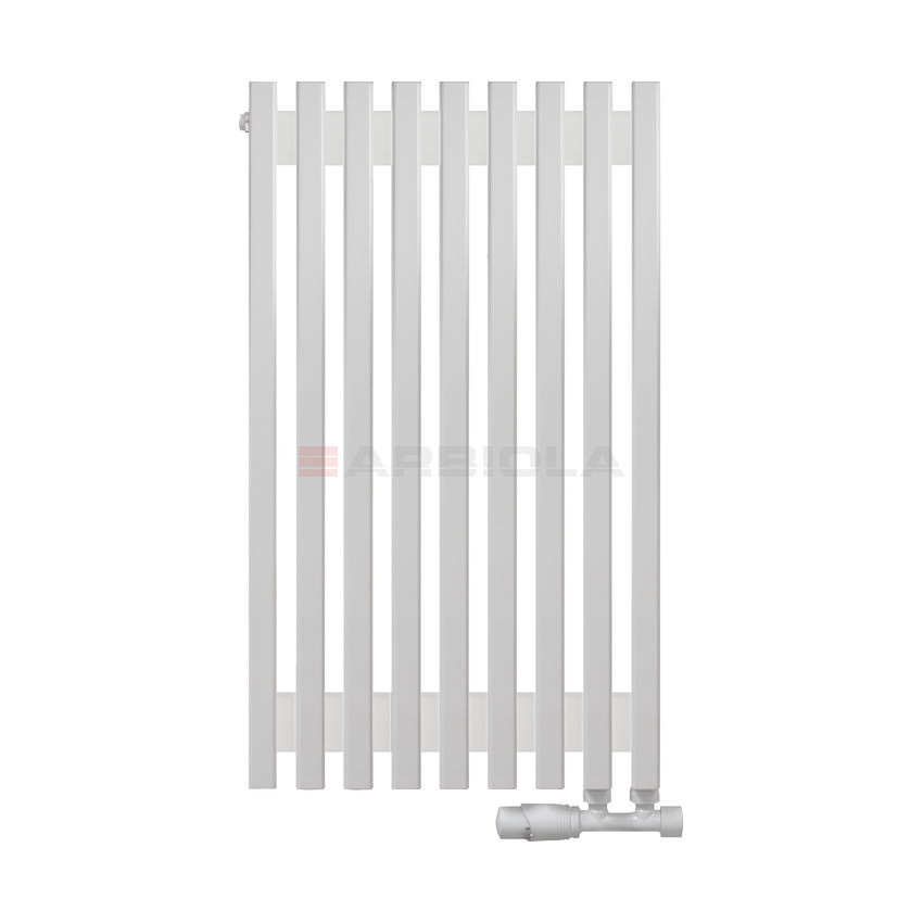 Вертикальный радиатор с нижним подключением Arbiola Compact V 102432 43 х 75 см белый матовый ral 9016 от интернет-магазина сантехники 100Kran!