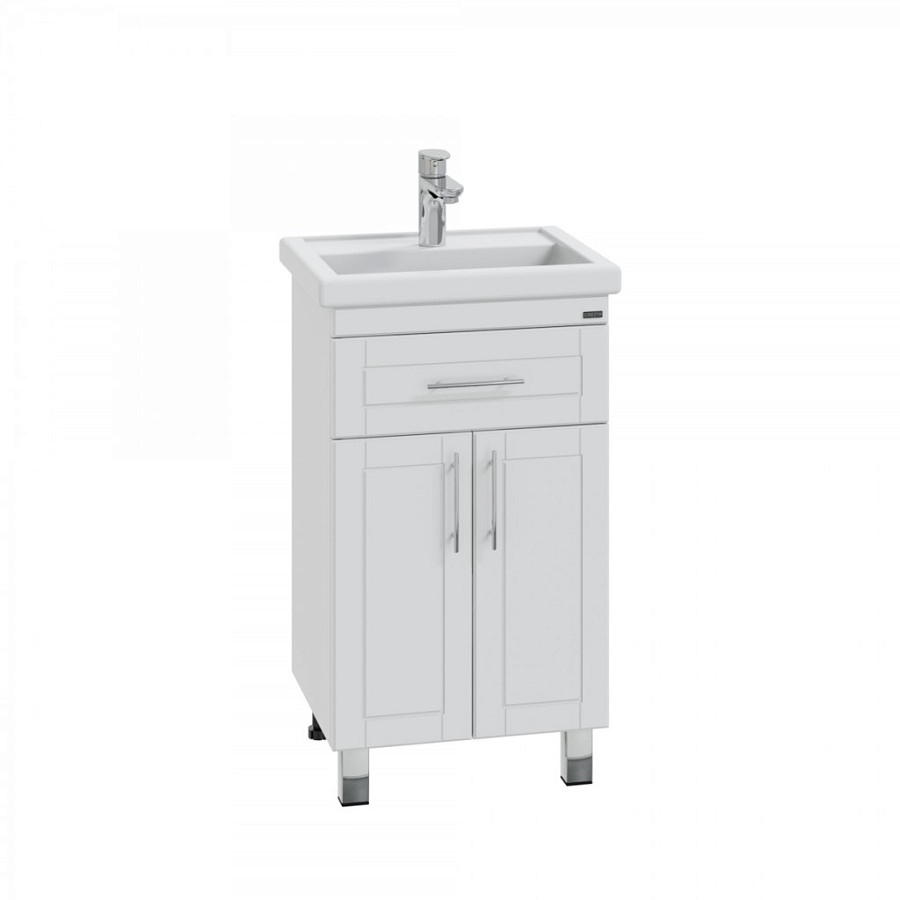 Тумба под раковину напольная СаНта Дублин 50 см 223002 белая в 100Kran: Широкий выбор и доступные цены.