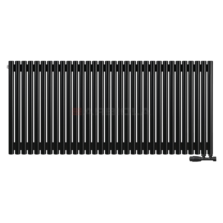 Вертикальный радиатор с нижним подключением Arbiola Iris V 108694 159,2 х 70 см черный матовый ral 9005 от интернет-магазина сантехники 100Kran!