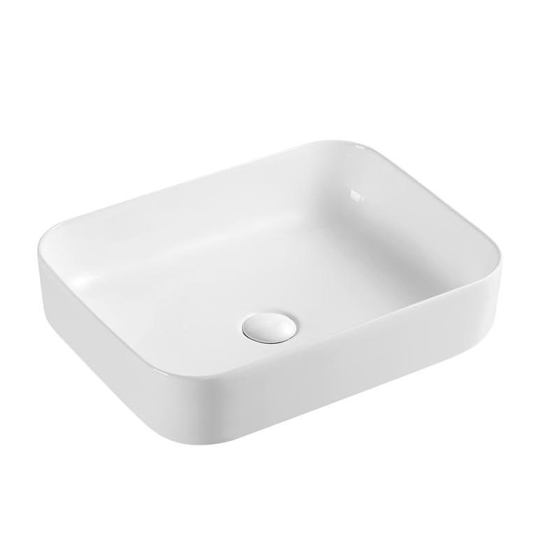 Раковина накладная D&K Berlin 50 см DT1431316 белая в 100Kran: Широкий выбор и доступные цены.