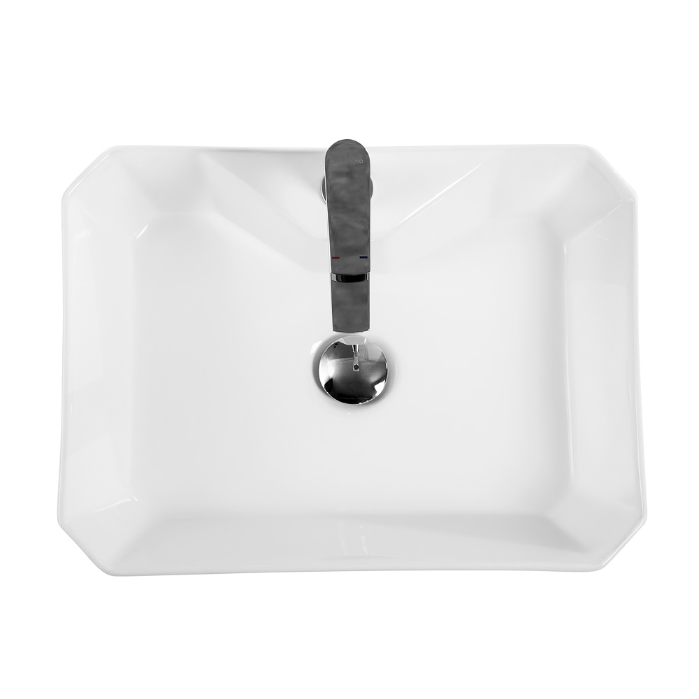 Накладная раковина BelBagno BB1387 37,5  см белая глянцевая в 100Kran: Широкий выбор и доступные цены.