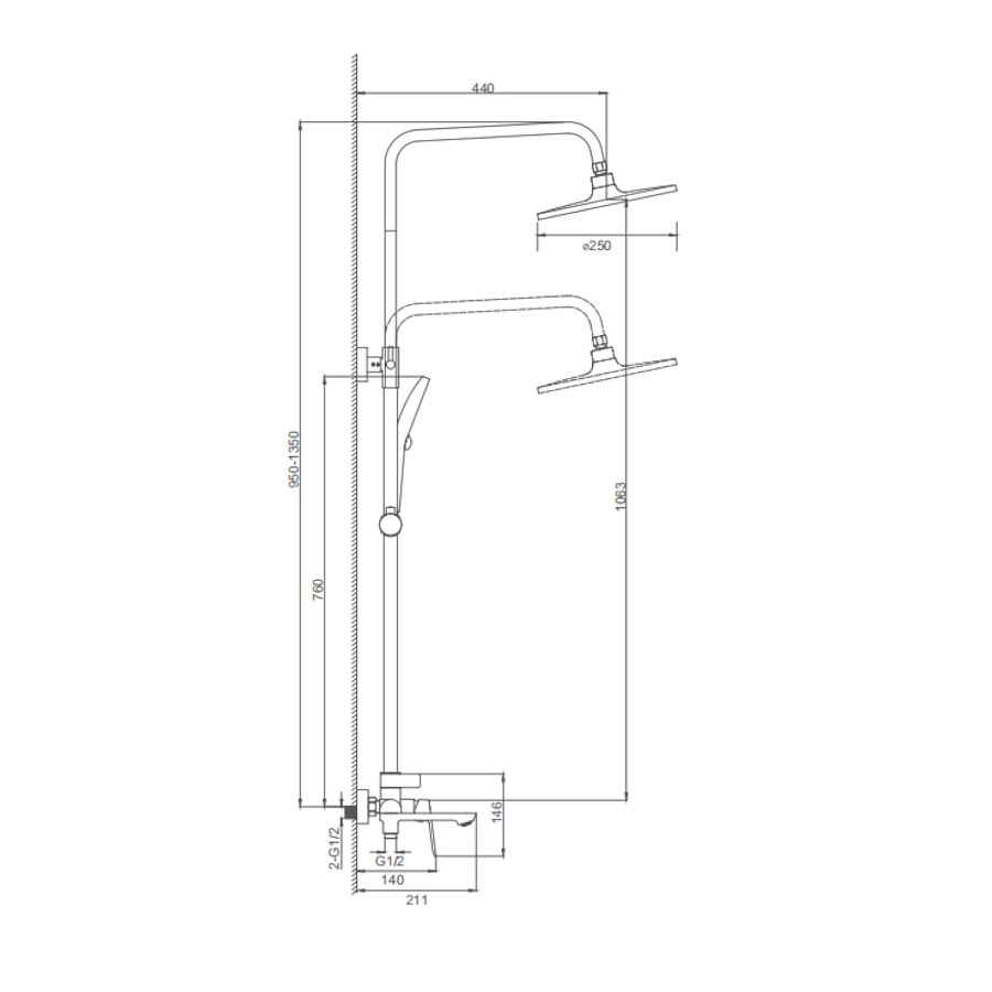 Душевая система Splenka S41.24.03 сатин золотой в 100Kran: Широкий выбор и доступные цены.