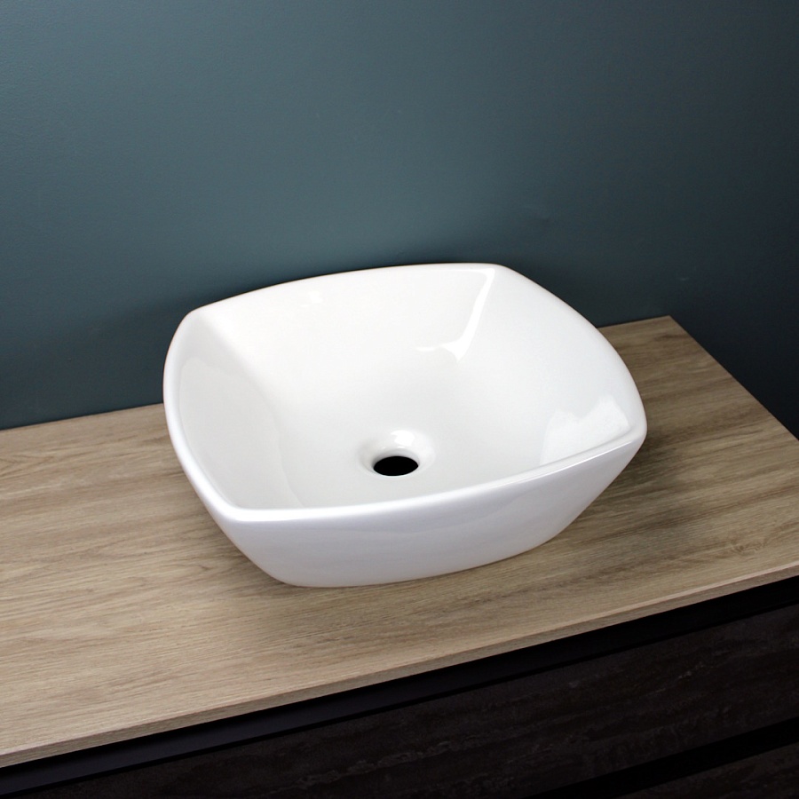 Раковина накладная Maretti Katrina KA13NS61-844 43 см белая в 100Kran: Широкий выбор и доступные цены.