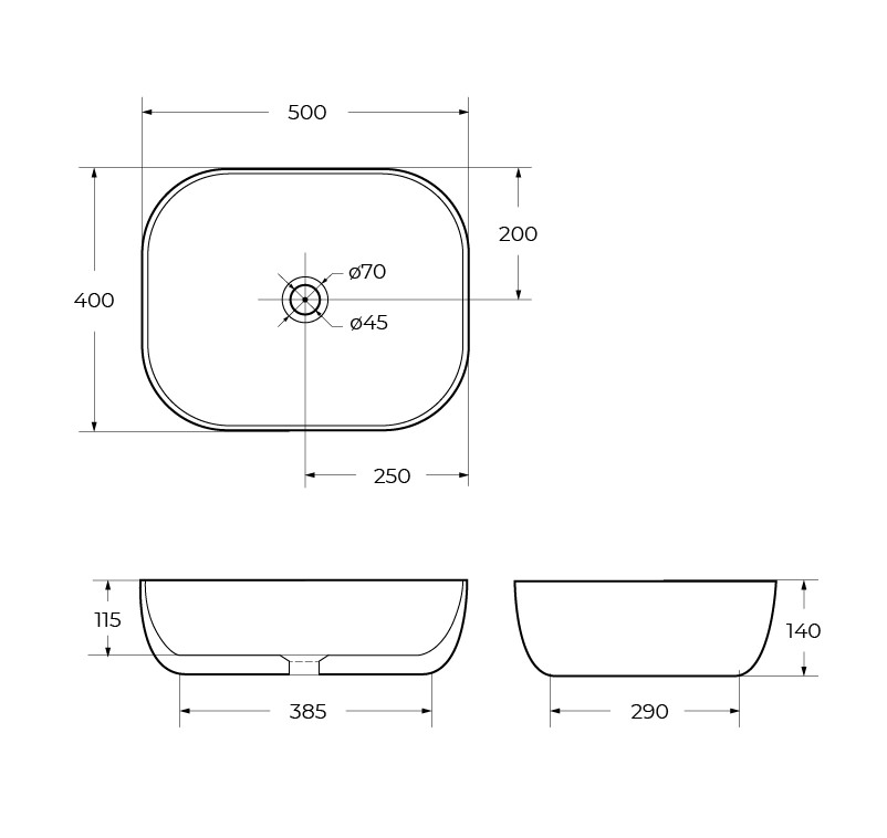 Накладная раковина BelBagno BB1302-H316 50  см бежевая матовая в 100Kran: Широкий выбор и доступные цены.