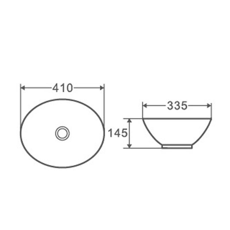 Раковина накладная D&K Matrix 41 см DT1390716 белая в 100Kran: Широкий выбор и доступные цены.