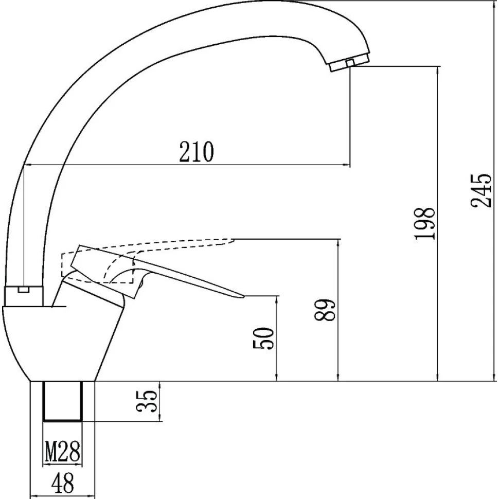 Смеситель для кухни Fmark FM4104Q графит в 100Kran: Широкий выбор и доступные цены.