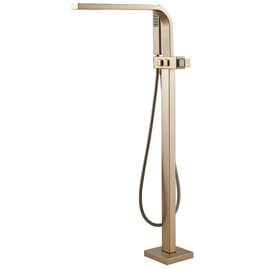 Смеситель напольный для ванны Maxonor Pure Life ABSOLUTE PL30109.2-26 шампань в 100Kran: Широкий выбор и доступные цены.