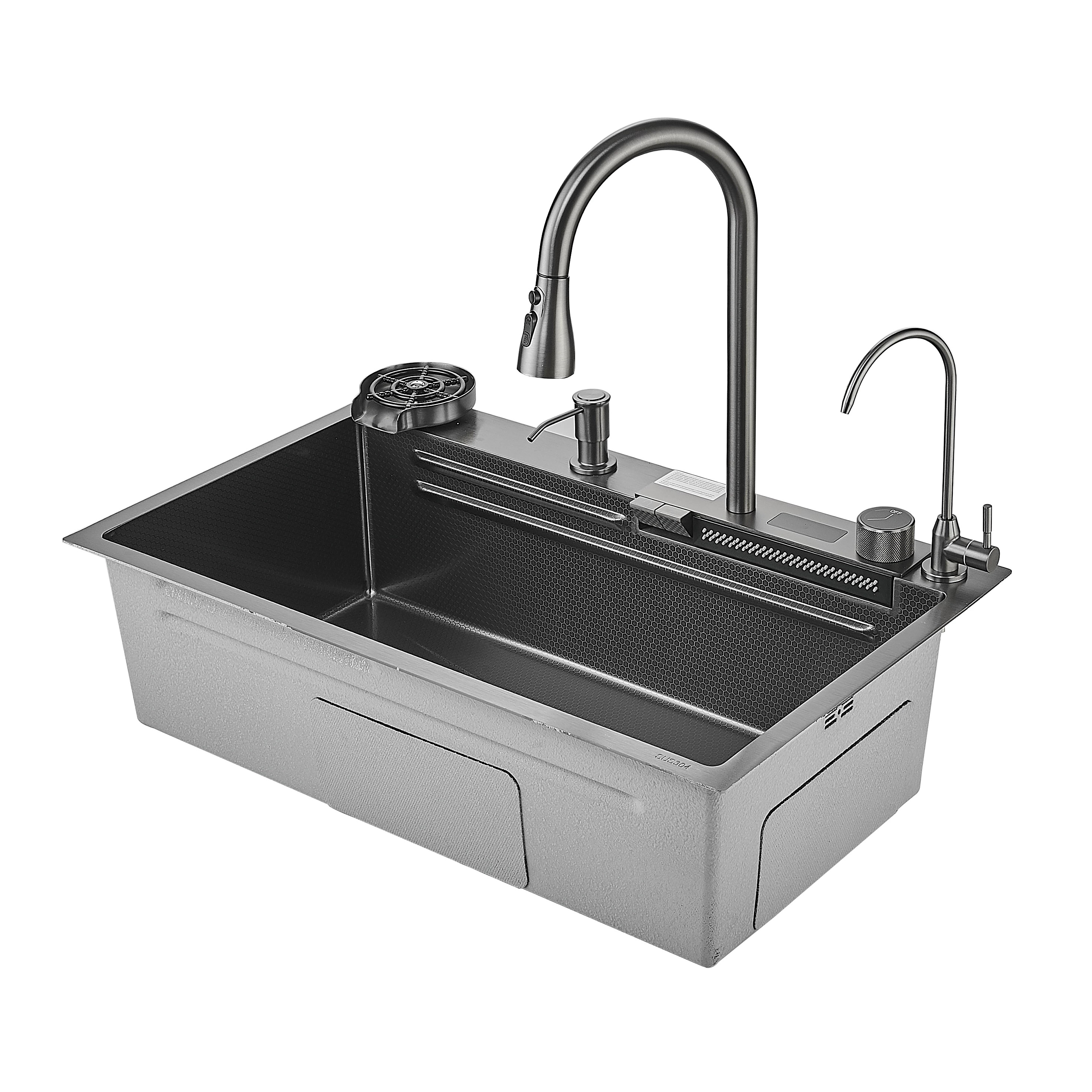 Многофункциональная кухонная мойка Savol S-SC002Q графит в 100Kran: Широкий выбор и доступные цены.