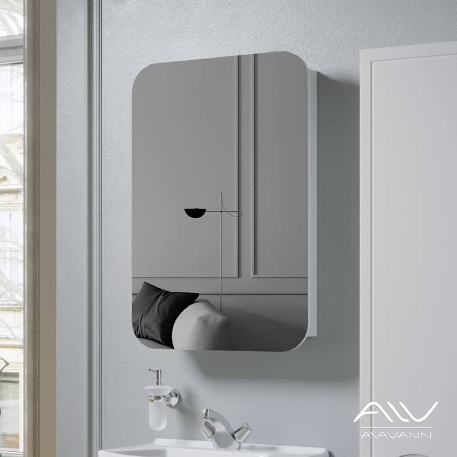 Зеркальный шкаф подвесной Alavann Monaco 55 см ALV0284001 белый создать уют и комфорт, это просто!