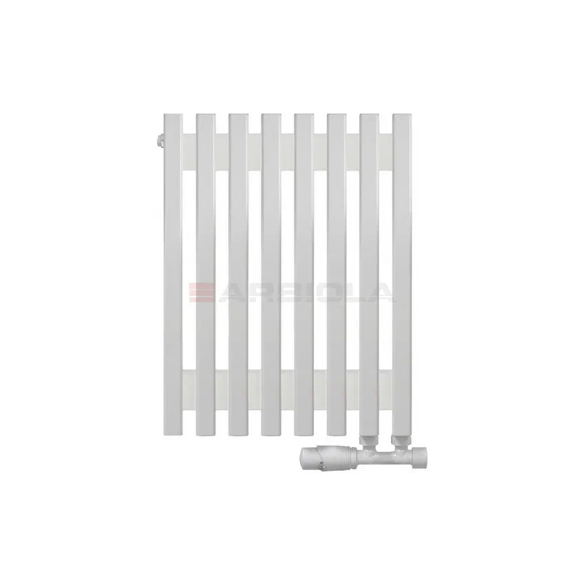 Вертикальный радиатор с нижним подключением Arbiola Compact V 89846 38 х 50 см белый матовый ral 9016 от интернет-магазина сантехники 100Kran!