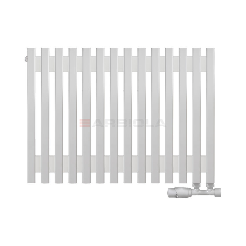 Вертикальный радиатор с нижним подключением Arbiola Compact V 102023 68 х 60 см белый матовый ral 9016 от интернет-магазина сантехники 100Kran!