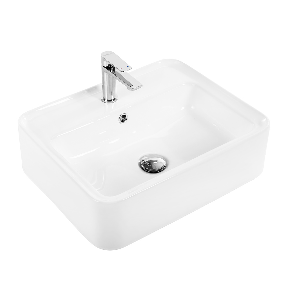 Накладная раковина BelBagno BB1367 42  см белая глянцевая в 100Kran: Широкий выбор и доступные цены.