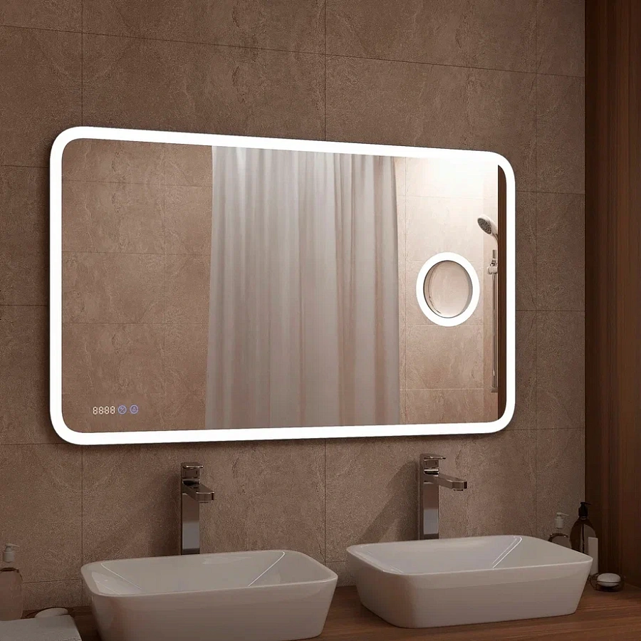 Зеркало с подсветкой "Bliss LED" 1200x800 ЗЛП546 100Kran: Широкий выбор и доступные цены.