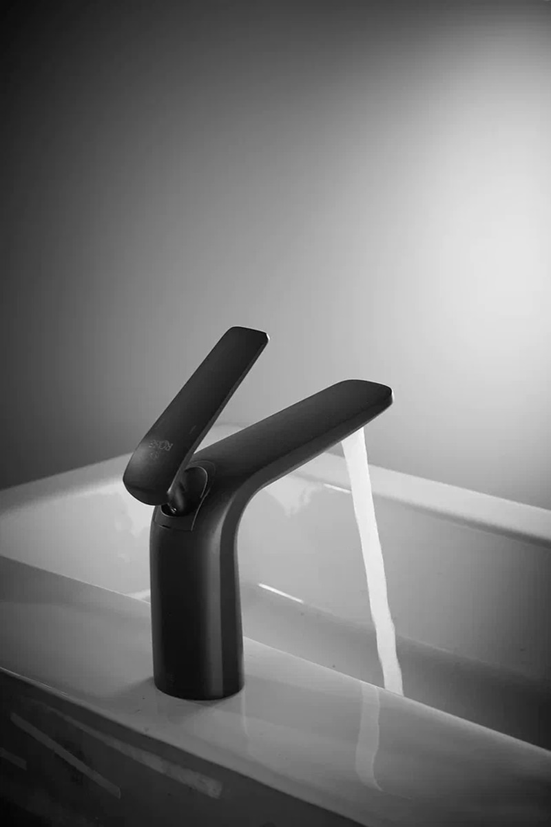 Смеситель для раковины Rose R39H R3901H черный в 100Kran: Широкий выбор и доступные цены.