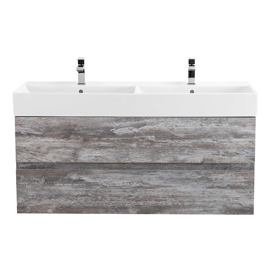 Тумба под раковину подвесная CEZARES 120 см MOLVENO 46-120-2C-SO-2-LG Legno Grigio в 100Kran: Широкий выбор и доступные цены.