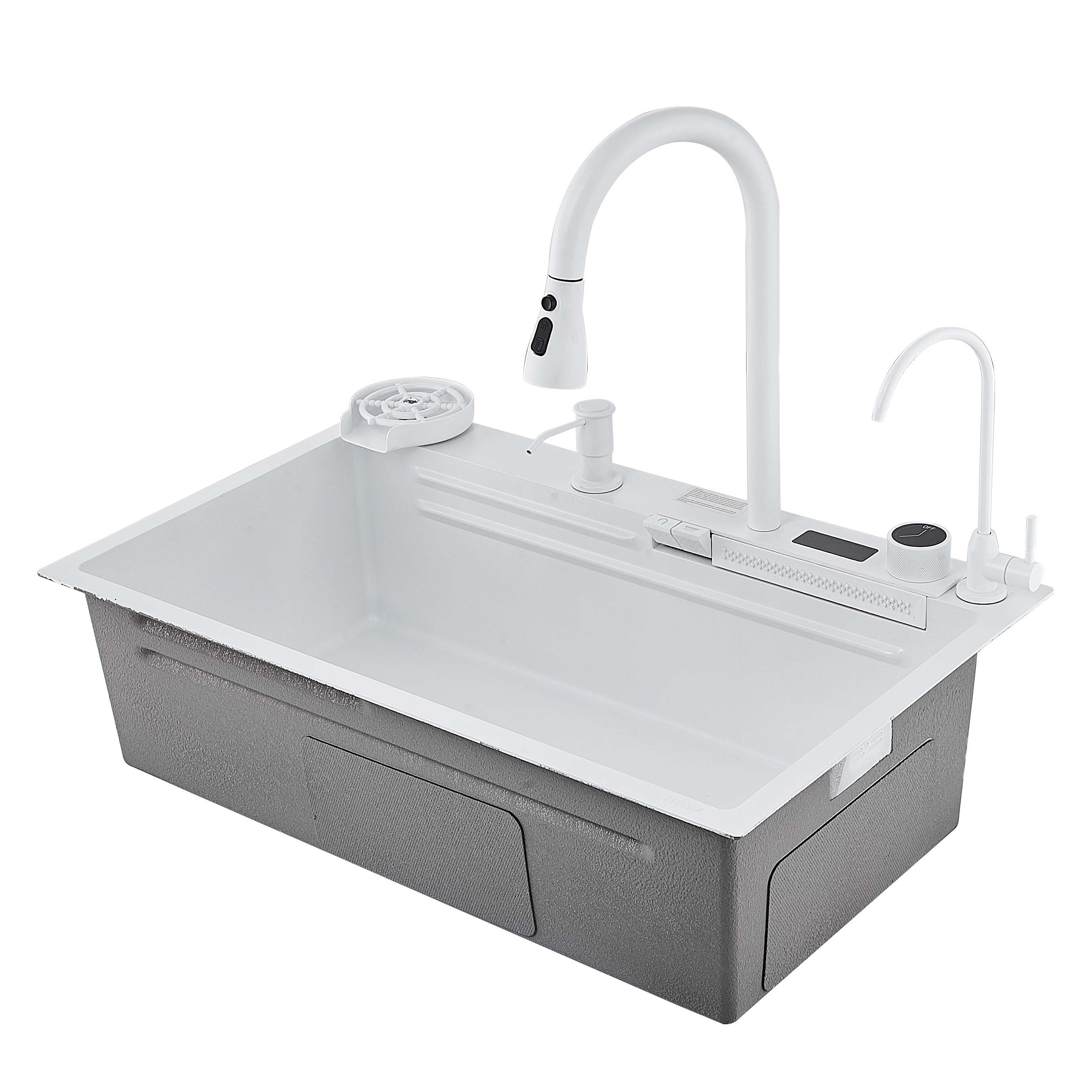 Многофункциональная кухонная мойка Savol S-SC002W белый в 100Kran: Широкий выбор и доступные цены.