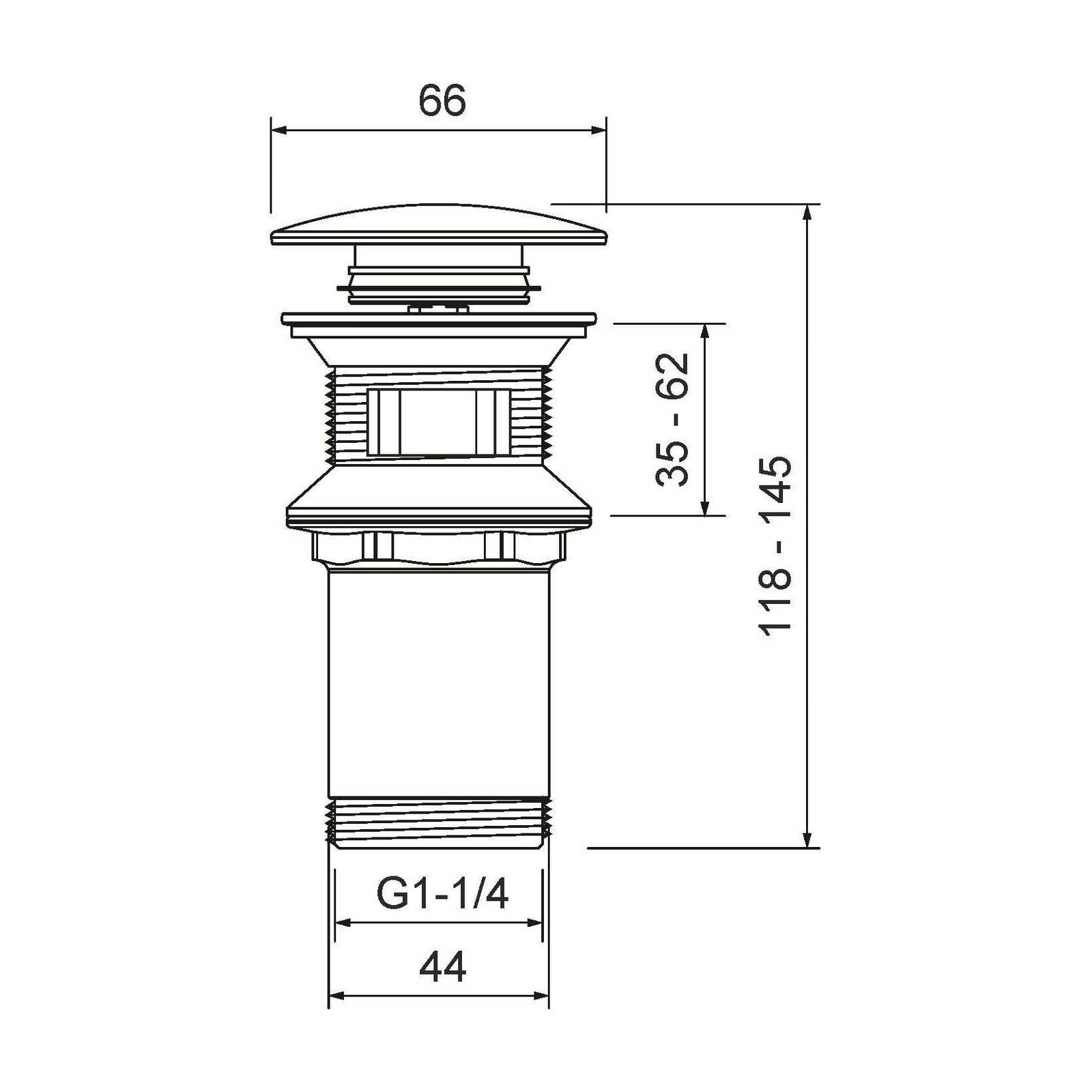 Донный клапан TIMO 8011/00 хром в 100Kran: Широкий выбор и доступные цены.