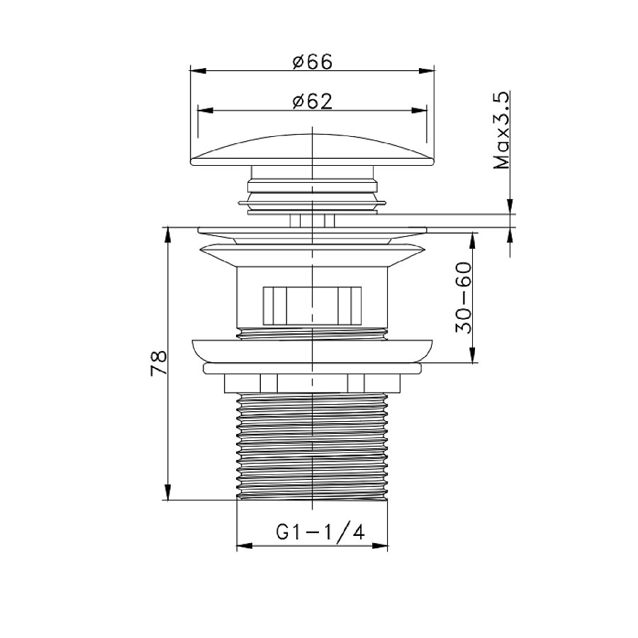 Донный клапан Raglo R600.03 хром в 100Kran: Широкий выбор и доступные цены.