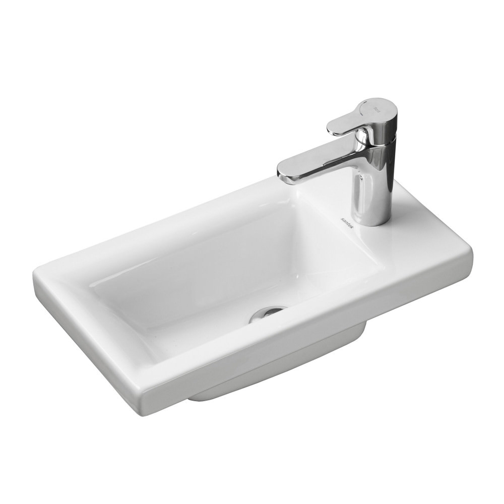 Раковина Santek Миранда 40 см 1WH302500 белая в 100Kran: Широкий выбор и доступные цены.