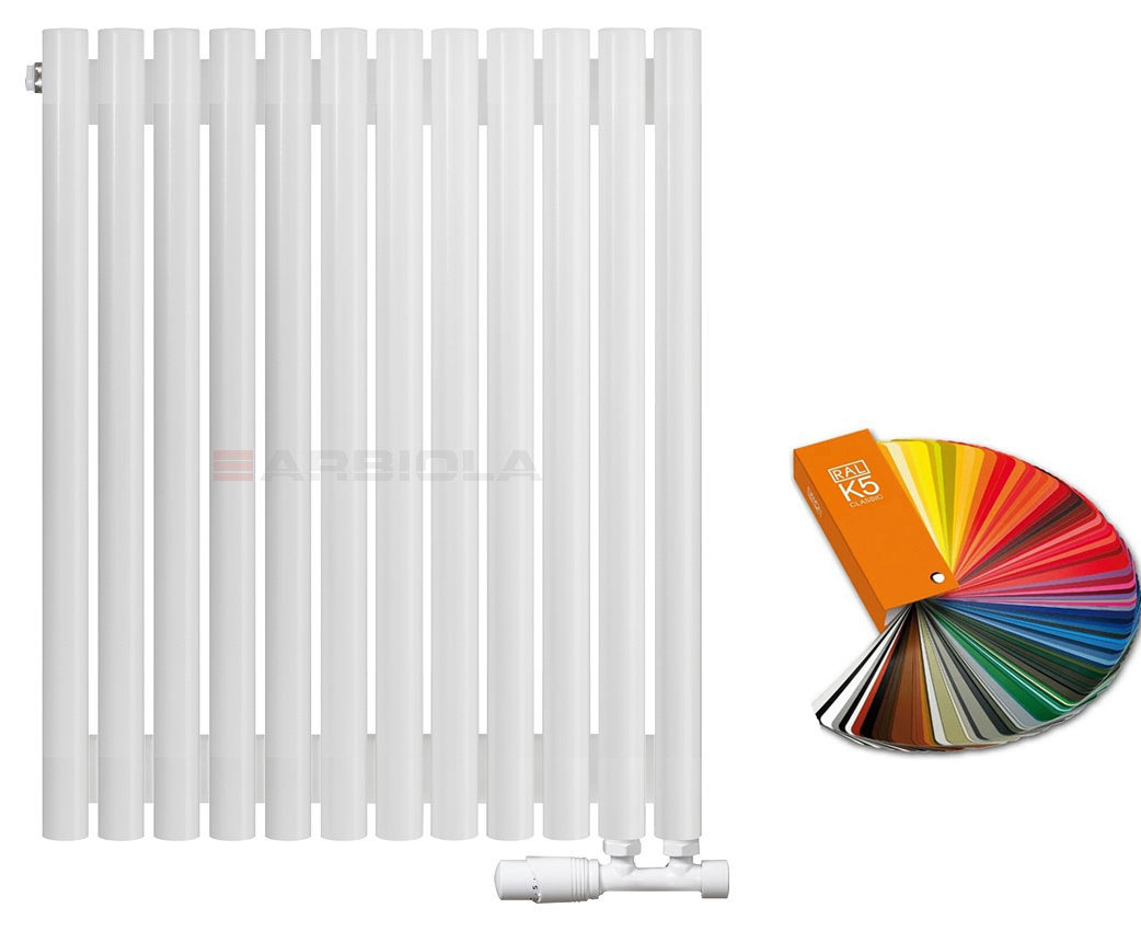 Вертикальный радиатор с нижним подключением Arbiola Iris V 96755 59,2 х 75 см ral classic от интернет-магазина сантехники 100Kran!