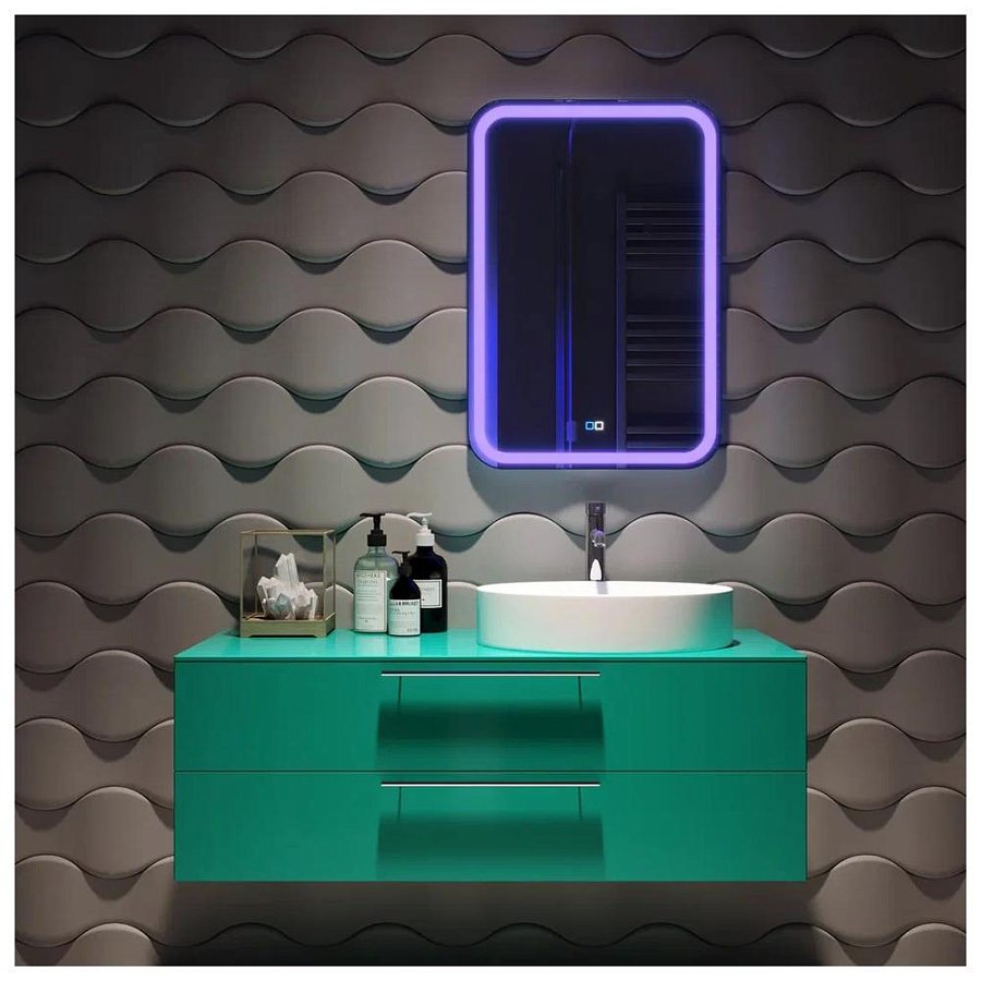 Зеркало с подсветкой Silver Mirrors Malta-RGB 55 х 80 см LED-00002511 разноцветное 100Kran: Широкий выбор и доступные цены.