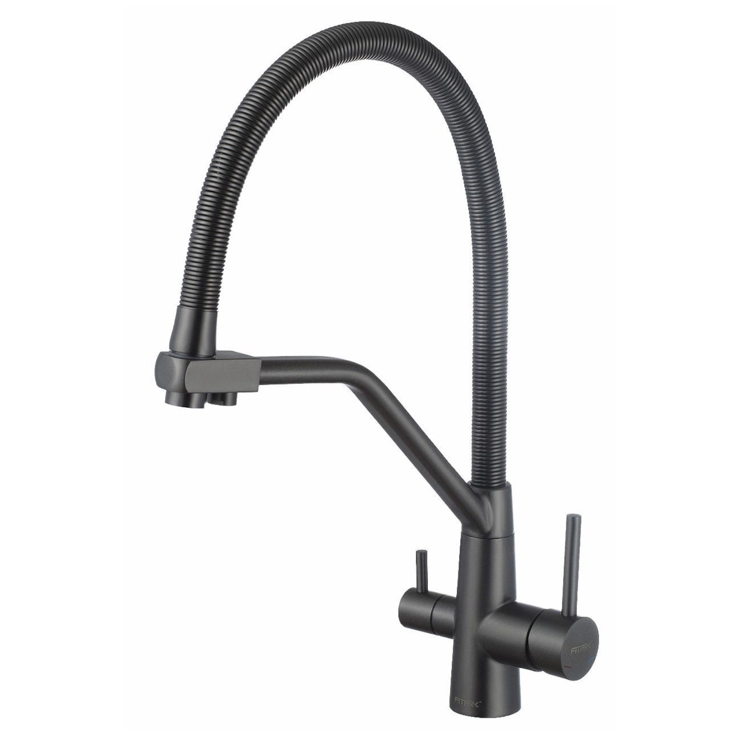 Смеситель для кухни с подключением к фильтру Fmark FS0762Q графит в 100Kran: Широкий выбор и доступные цены.