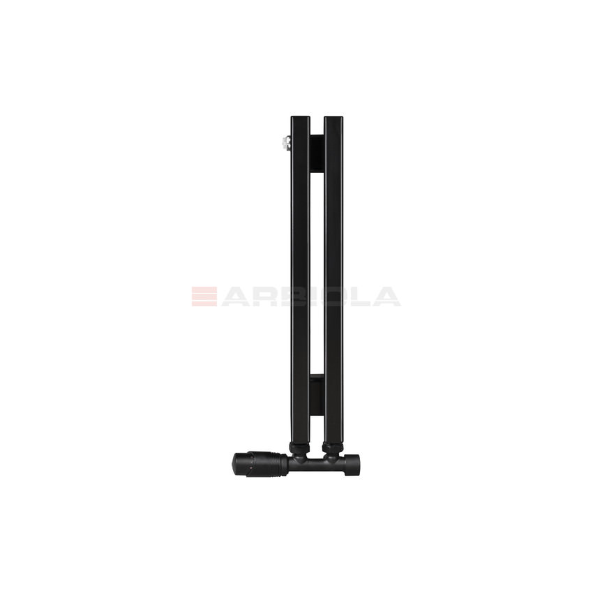 Вертикальный радиатор с нижним подключением Arbiola Compact V 101988 8 х 60 см Черный от интернет-магазина сантехники 100Kran!