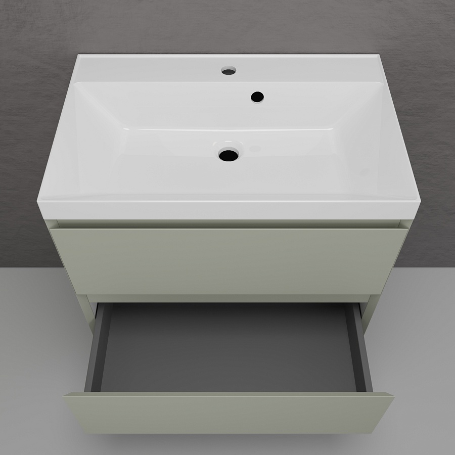 Тумба подвесная Style Line Манхэттен 70 см ЛС-00002364 олива в 100Kran: Широкий выбор и доступные цены.