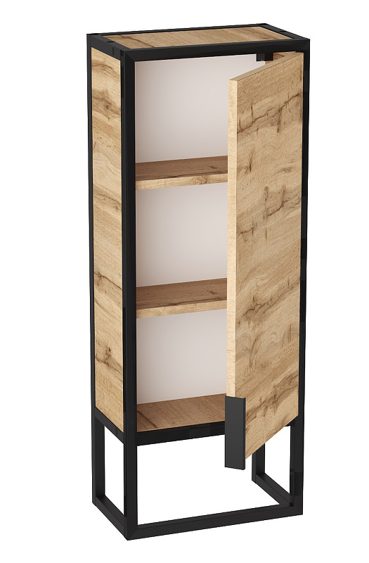 Пенал подвесной 1Marka  GRUNGE LOFT 35Н/П 1д Ц0000007988 Дуб вотан в 100Kran: Широкий выбор и доступные цены.