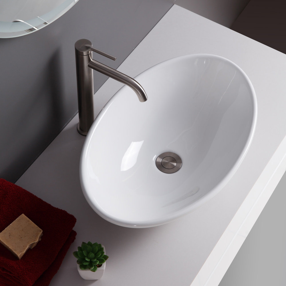 Накладная раковина BelBagno BB1147 53  см белая глянцевая в 100Kran: Широкий выбор и доступные цены.