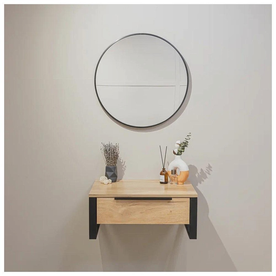 Зеркало Silver Mirrors Selena D60 см ФР-00002537 черное 100Kran: Широкий выбор и доступные цены.