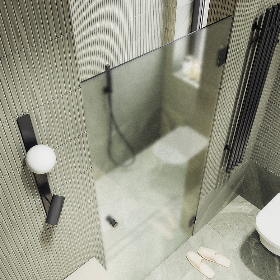 Дверь в нишу MaybahGlass MGD-527-6 195x90 см стекло сатин в 100Kran: Широкий выбор и доступные цены.