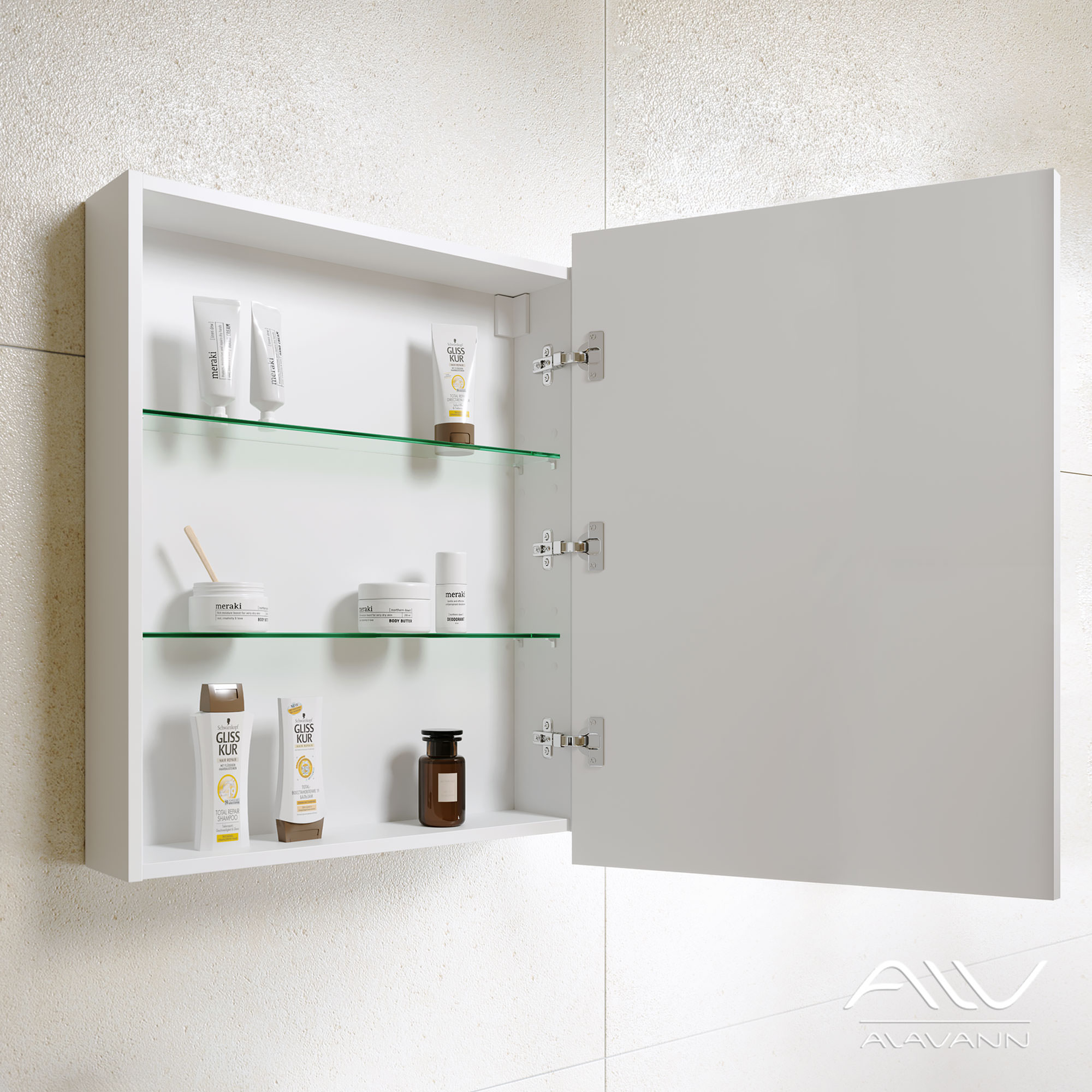 Зеркальный шкаф подвесной Alavann Paris 70 см ALV0285001 белый создать уют и комфорт, это просто!