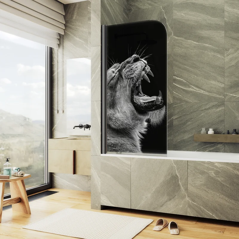 Шторка поворотная MaybahGlass MGV-928-ФП002-6 140х60 см стекло с рисунком в 100Kran: Широкий выбор и доступные цены.