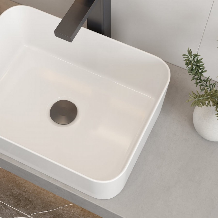 Раковина накладная Maretti Umbria UM13NS42-844 40 см белая в 100Kran: Широкий выбор и доступные цены.