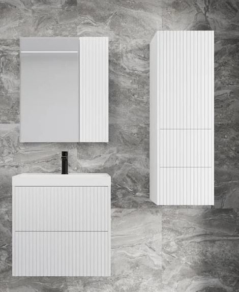 Тумба с раковиной подвесная Style Line Стокгольм 60 умывальник Andrea Classic 600 белый рифленый софт ЛС-00002307 в 100Kran: Широкий выбор и доступные цены.