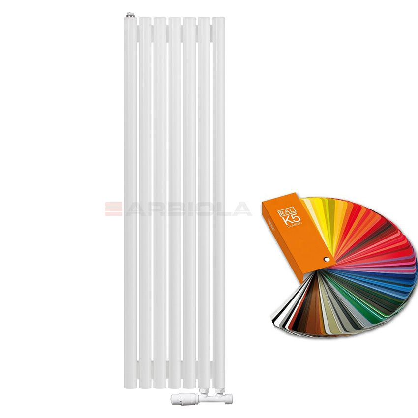 Вертикальный радиатор с нижним подключением Arbiola Iris V 108908 34,2 х 125 см ral classic от интернет-магазина сантехники 100Kran!