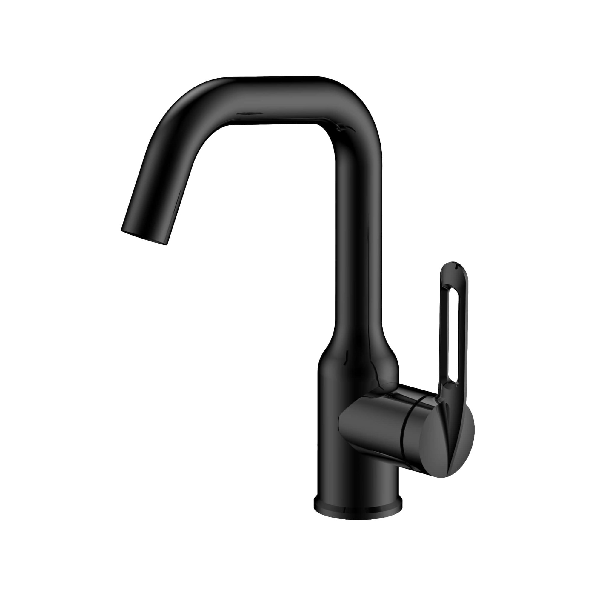 Смеситель для раковины Haiba HB10825-7 черный в 100Kran: Широкий выбор и доступные цены.