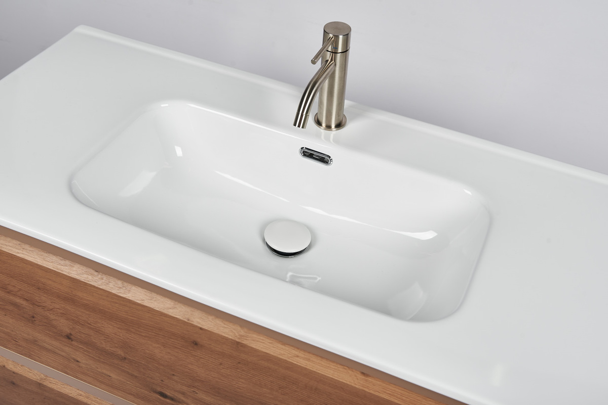 Раковина мебельная Inda KONA 100 T298330KONA белый глянцевый в 100Kran: Широкий выбор и доступные цены.