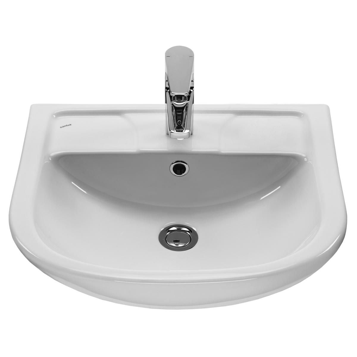 Раковина мебельная Santek Ладога 50 1WH110256 белая в 100Kran: Широкий выбор и доступные цены.