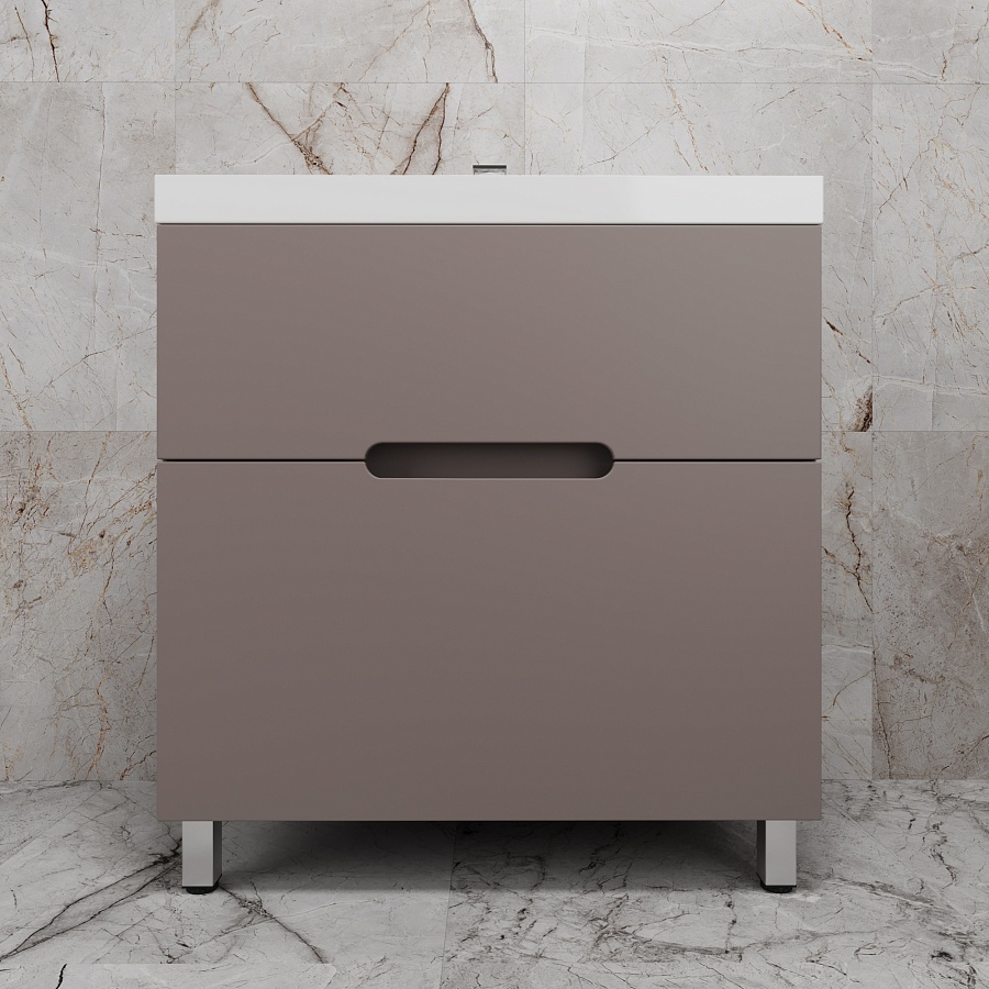 Тумба напольная Style Line Матис 80 см ЛС-00002439 тауп темный в 100Kran: Широкий выбор и доступные цены.