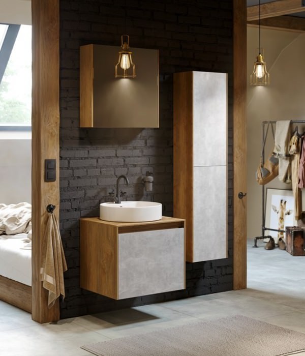 Зеркальный шкаф 60 см AQWELLA Mobi Белый MOB0406+MOB0717W создать уют и комфорт, это просто!